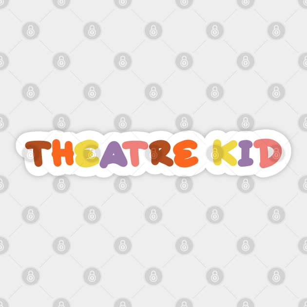 Theatre kid pastel fall color way Sticker by taylor-lang